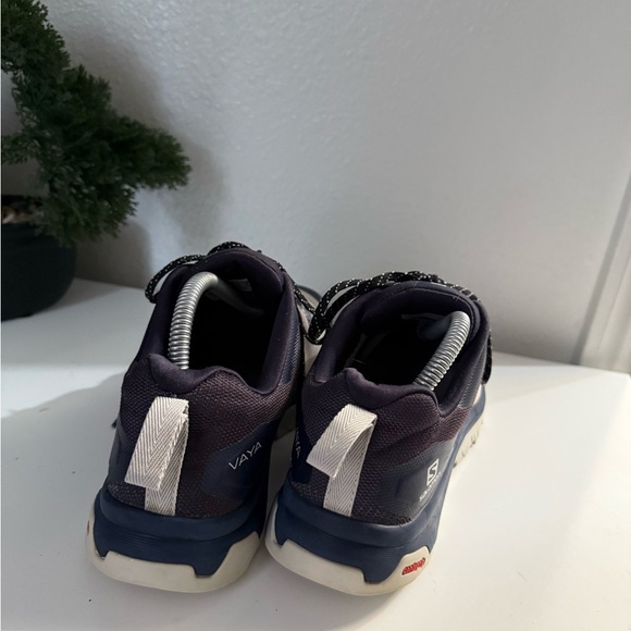 Salomon Navy and Cream Athletic Shoes - Picture 4 of 7